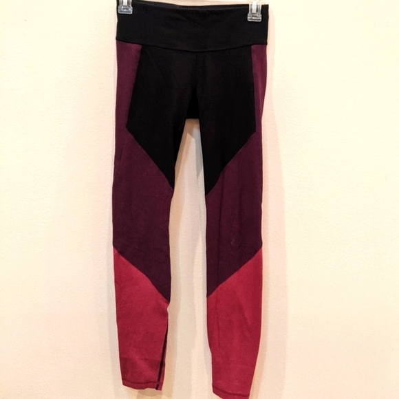 Gap Fit Performance Women's Color Blocked Cotton Leggings Sz XS - Picture 1 of 8